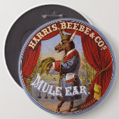 Maultier-Ohr-Tabaketikett Button (Vorne & Hinten)