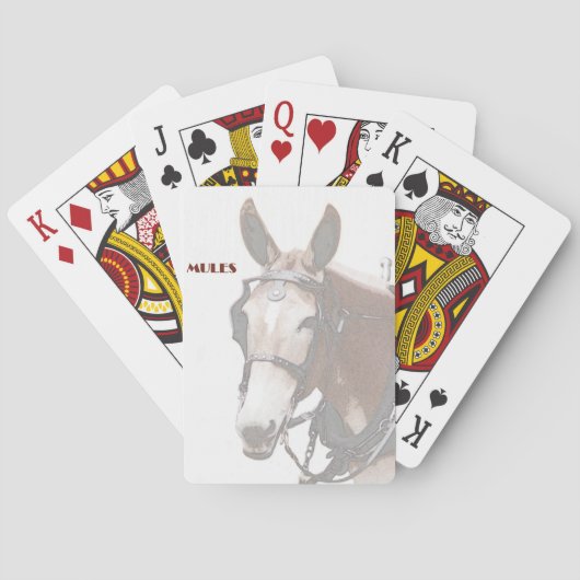 Maultier-Spielkarte Spielkarten (Rückseite)