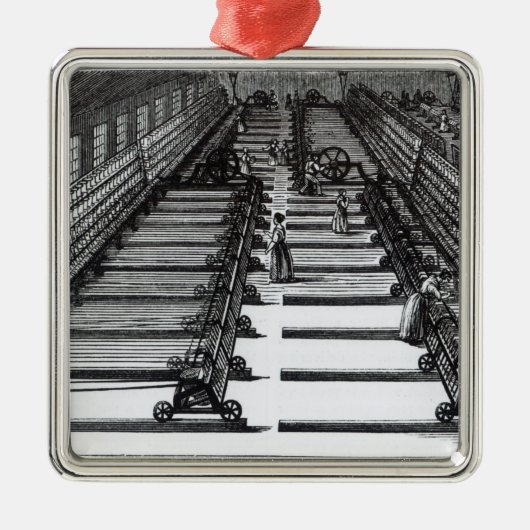 Maultier-Spinnen Silbernes Ornament (Vorne)