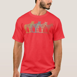 Maultier Vintage Retro Esel Pferd Hybrid Liebhaber T-Shirt