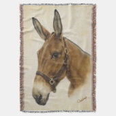 Maultier-Wurfs-Decke Decke (Vorderseite Vertikal)