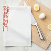 Maultier-Zug Geschirrtuch (Viertel Falte)