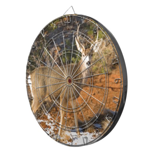 Maultierhirsch-Anstarren Dartscheibe (Vorderseite rechts)