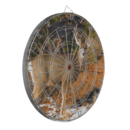 Maultierhirsch-Anstarren Dartscheibe (Vorderseite Links)