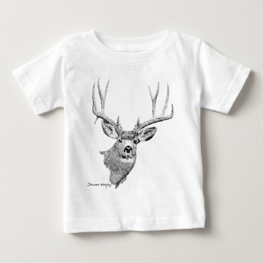 Maultierhirsch Baby T-shirt (Vorderseite)