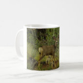 Maultierhirsch-Himbeere Kaffeetasse (Vorderseite Links)