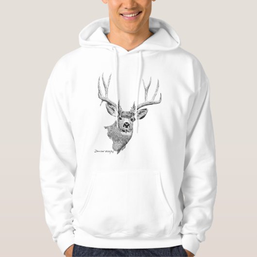 Maultierhirsch Hoodie (Vorderseite)