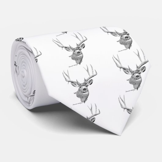 Maultierhirsch Krawatte (Gerollt)