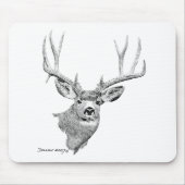 Maultierhirsch Mousepad (Vorne)