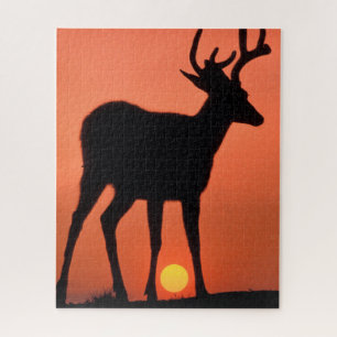 Maultierhirsch oder Schwarzwedelhirsch Olympic-N Puzzle