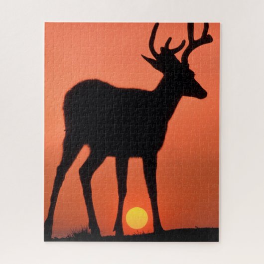 Maultierhirsch oder Schwarzwedelhirsch | Olympic-N Puzzle (Vertikal)