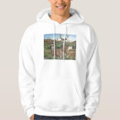 Maultierhirsch-Tier-Kunst Hoodie (Vorderseite)