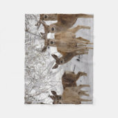Maultierhirsch Wyoming Fleecedecke (Vorderseite)