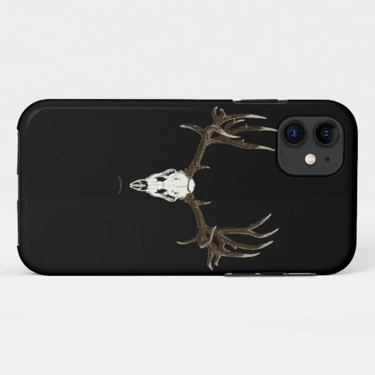 Maultierhirschschädel Case-Mate iPhone Hülle (Rückseite (Horizontal))
