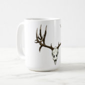 Maultierhirschschädel Kaffeetasse (Vorderseite Links)