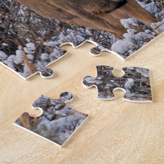 Maultierrotwild-Fotokunst Puzzle (Seite)