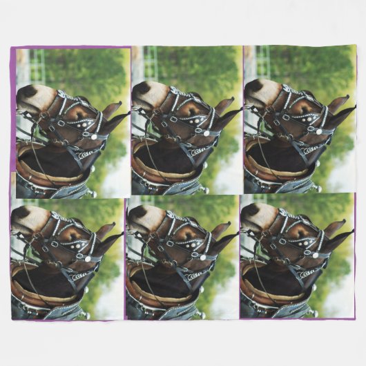 Maultiertage Fleecedecke (Vorderseite (Horizontal))