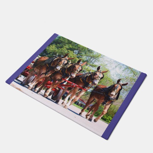 Maultiertage Fußmatte (Schrägansicht)