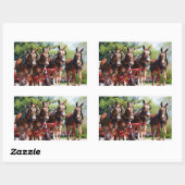 Maultiertage Rechteckiger Aufkleber (Blatt)