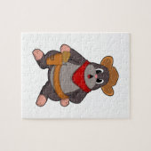 Maulwurf als Cowboy Puzzle (Horizontal)