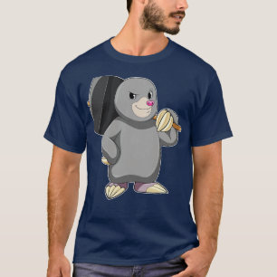 Maulwurf als Handwerker mit Hammer T-Shirt