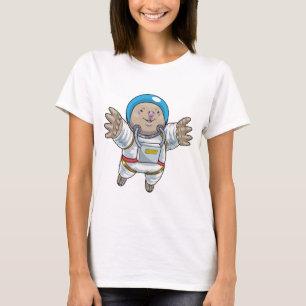 Maulwurf Astronaut Raum T-Shirt