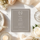 Maulwurf-Elfenbein-Monogramm-Kranz-Hochzeit Termin