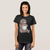 Maulwurf-Kaffeetasse T-Shirt (Vorne ganz)