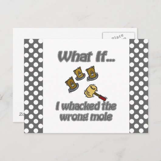 Maulwurf Postkarte (Vorne/Hinten)