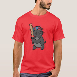 Maulwurf spielt Baseball-Tierhügel-Geschenk T-Shirt