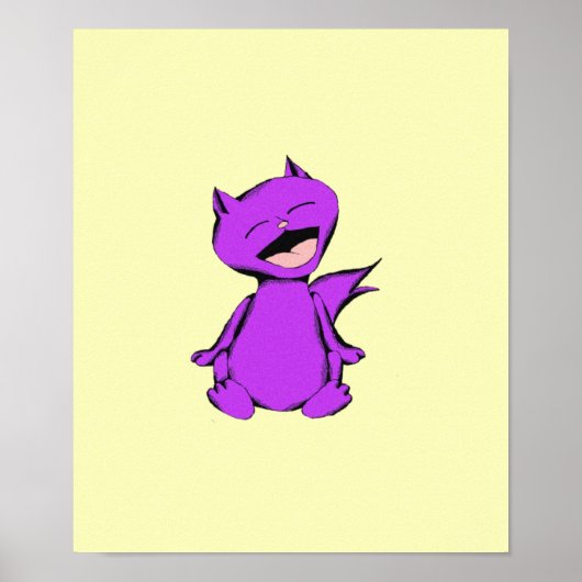 MauMau Cat Laughing Poster (Vorne)