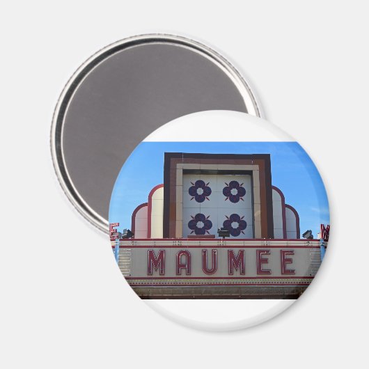 Maumee Theater Marquee Magnet (Vorderseite/Rückseite)