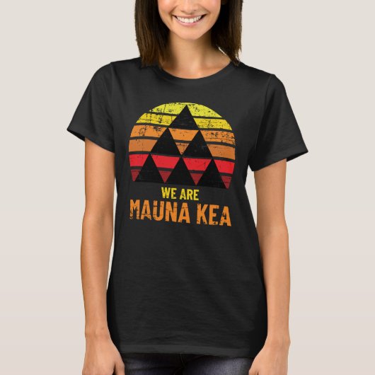 Mauna Kea Design für hawaiianischen Pride T-Shirt (Vorderseite)