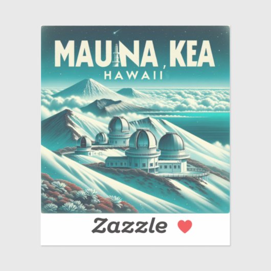 Mauna Kea Hawaii 3 Inch Vinyl Sticker (Blatt)