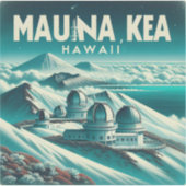 Mauna Kea Hawaii 3 Inch Vinyl Sticker (Vorderseite)