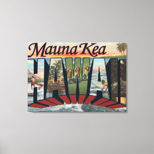 Mauna Kea, Hawaii - große Buchstabe-Szenen Leinwanddruck