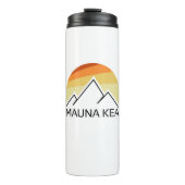 Mauna Kea Hawaii Retro Thermosbecher (Vorderseite)