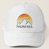Mauna Kea Hawaii Retro Truckerkappe (Vorderseite)