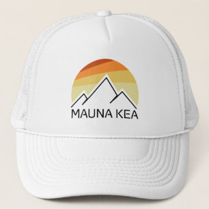 Mauna Kea Hawaii Retro Truckerkappe