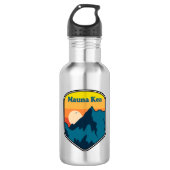 Mauna Kea Hawaii Sunrise Edelstahlflasche (Vorderseite)