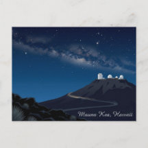 Mauna Kea Hawaii USA Sterngucker-Reisepostkarte