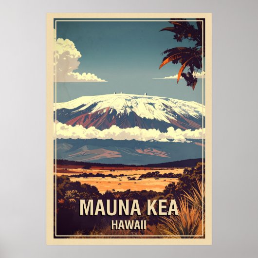 Mauna Kea Hawaii V02 Poster (Vorne)