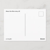 Mauna Kea Observatory Postcard Postkarte (Rückseite)