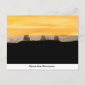 Mauna Kea Observatory Postcard Postkarte (Vorderseite)