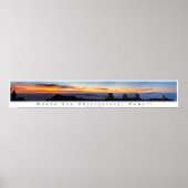 Mauna Kea Sunset Panorama Poster (Vorne)