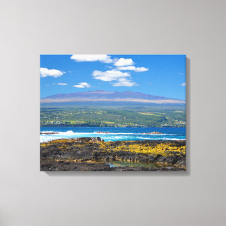 Mauna Kea und Hilo Bay Canvas Print Leinwanddruck