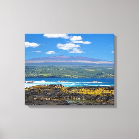 Mauna Kea und Hilo Bay Canvas Print Leinwanddruck (Vorderseite)