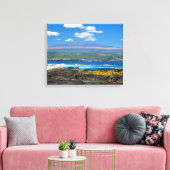 Mauna Kea und Hilo Bay Canvas Print Leinwanddruck (Insitu (Wohnzimmer))