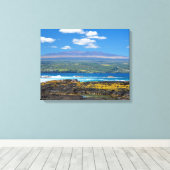 Mauna Kea und Hilo Bay Canvas Print Leinwanddruck (Insitu (Holzboden))