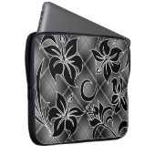 Mauna Loa Hawaiian Hibiskus Kariert Laptopschutzhülle (Vorne Rechts)